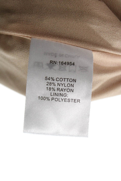 Toccin Womens Black Cotton Straight Pencil Long Skirt Party Zip Size 2