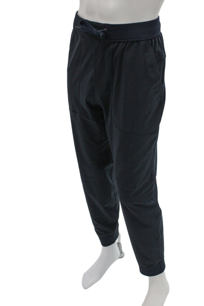 Lululemon Mens Jogger Pants Blue Drawstring Synthetic Blend Size XL