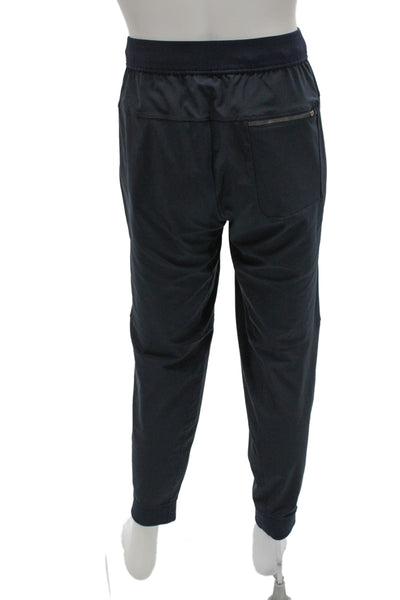 Lululemon Mens Jogger Pants Blue Drawstring Synthetic Blend Size XL