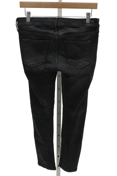 Citizens of Humanity Women Black Rayon Jegging Mid Rise 26 Inseam Size 28