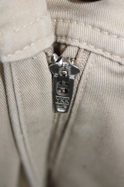 Derek Lam 10 Crosby Womens Cargo Pants Beige Cotton Blend Size 6