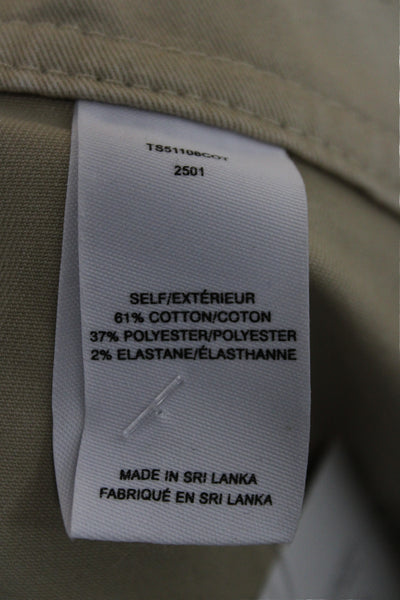 Derek Lam 10 Crosby Womens Cargo Pants Beige Cotton Blend Size 6