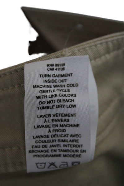 Derek Lam 10 Crosby Womens Cargo Pants Beige Cotton Blend Size 6