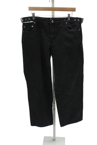 Ser.O.Ya Unisex Adults Jeans Black High Rise Size 31