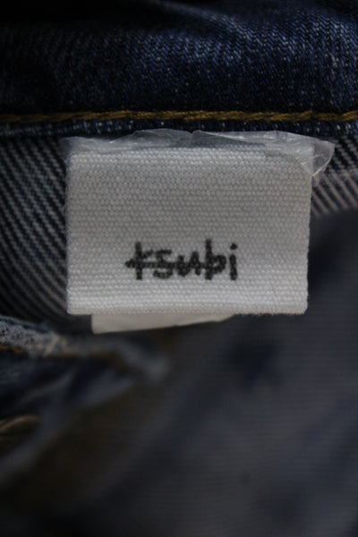 Ksubi Women Wide Leg Blue High Rise Jeans Size 27