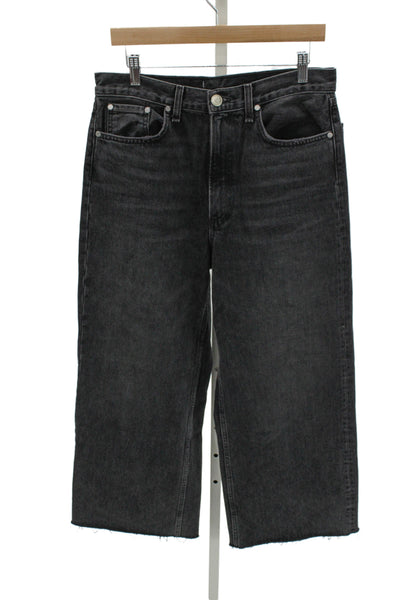 Rag & Bone Unisex Cropped Gray High Rise Cotton Jeans Inseam 30 Size 29