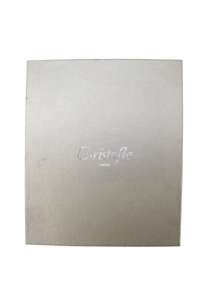Christofle Silver Plate Pereles Photo Frame 7x9 NIB