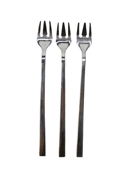 Designer Stainless Steel Cocktail Forks LOT 3