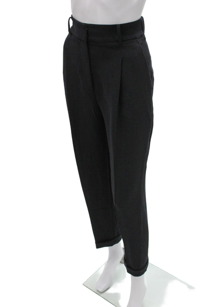 Wilfred Unisex Adults Cropped Gray Solid Polyester Button Pants Size 6