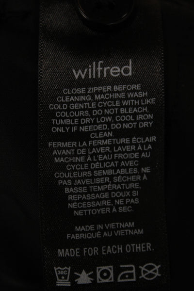 Wilfred Unisex Adults Cropped Gray Solid Polyester Button Pants Size 6