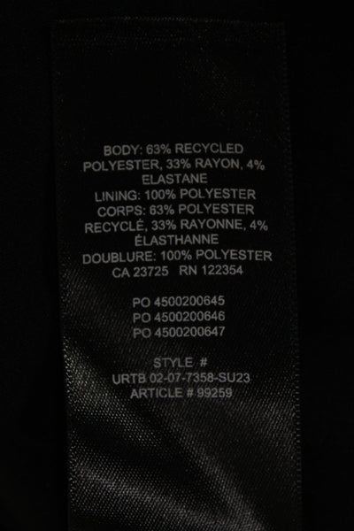 Sunday Best Womens Mini Skirt Black Recycled Polyester Zip Casual Size 2