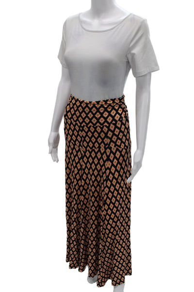 Anthropologie Womens Multicolor Argyle Maxi Skirt Long Viscose Elastane Size S