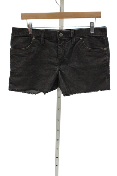Carve Designs Womens Cut-Off Shorts Black Organic Cotton Size 8