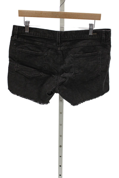 Carve Designs Womens Cut-Off Shorts Black Organic Cotton Size 8