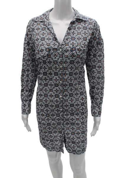 Roller Rabbit Womens Multicolor Geometric Shirt Dress Size L