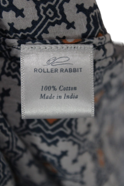 Roller Rabbit Womens Multicolor Geometric Shirt Dress Size L
