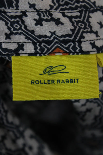 Roller Rabbit Womens Multicolor Geometric Shirt Dress Size L