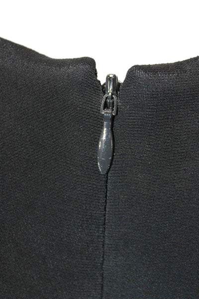 COS Women Minimal Black Rayon Pants Outfit Set Round Neck Short Sleeve Size S