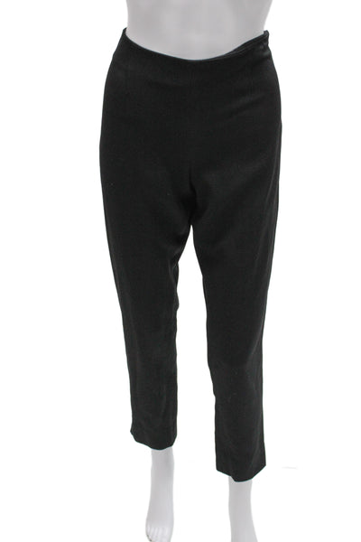 Theory Womens Ankle Pants Black Wool 30in Size 8