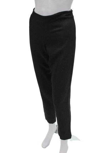 Theory Womens Ankle Pants Black Wool 30in Size 8