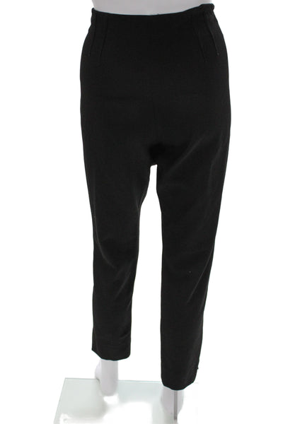 Theory Womens Ankle Pants Black Wool 30in Size 8