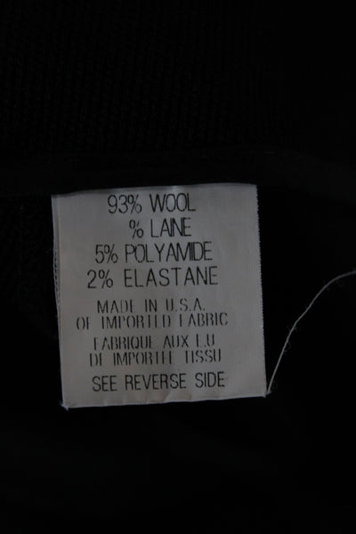 Theory Womens Ankle Pants Black Wool 30in Size 8