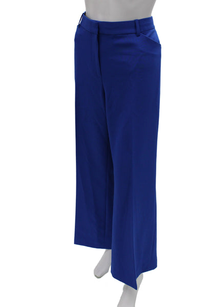 Kobi Halperin Womens Blue Dress Pants Hook & Eye Polyester Size 12