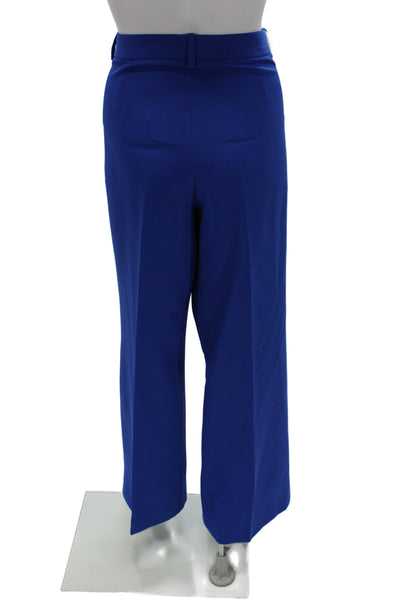 Kobi Halperin Womens Blue Dress Pants Hook & Eye Polyester Size 12