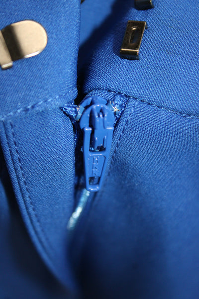 Kobi Halperin Womens Blue Dress Pants Hook & Eye Polyester Size 12