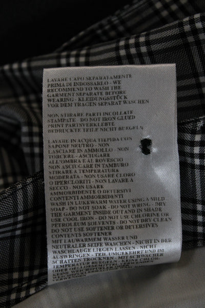 Chervo Unisex Adults Bermuda Shorts Gray Check Cotton Size 46
