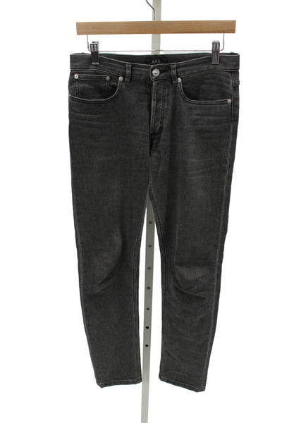 A.P.C. Mens Gray Slim Jeans Cotton Size 28