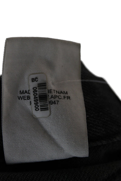A.P.C. Mens Gray Slim Jeans Cotton Size 28