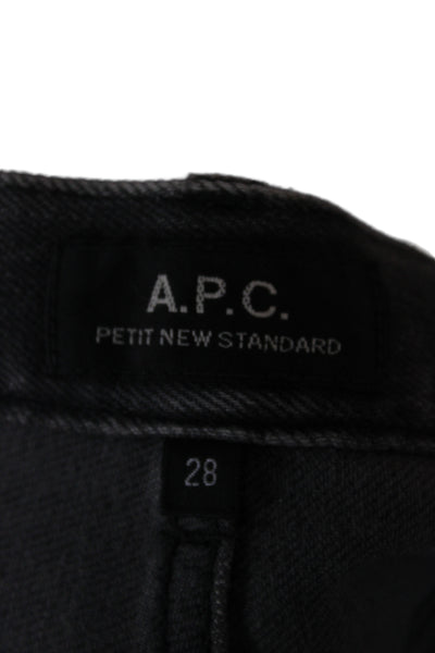 A.P.C. Mens Gray Slim Jeans Cotton Size 28