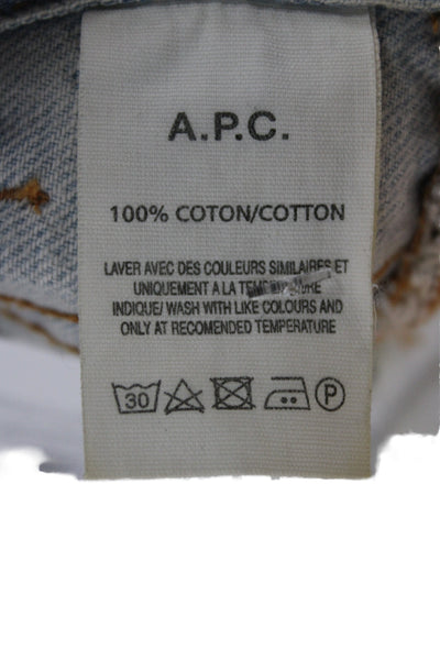A.P.C. Mens Slim Blue Jeans Size 27