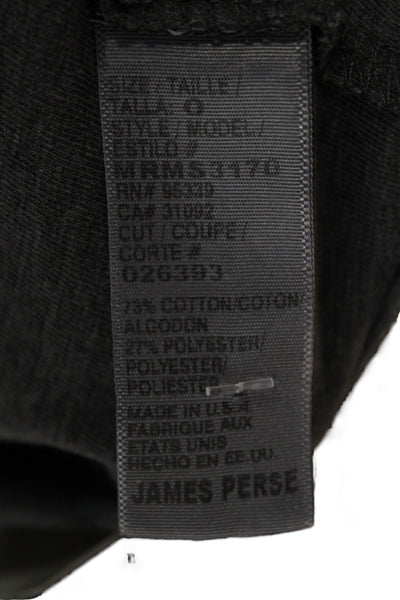 Standard James Perse Mens Basic Gray T Shirt Crew Neck Short Sleeve Size S