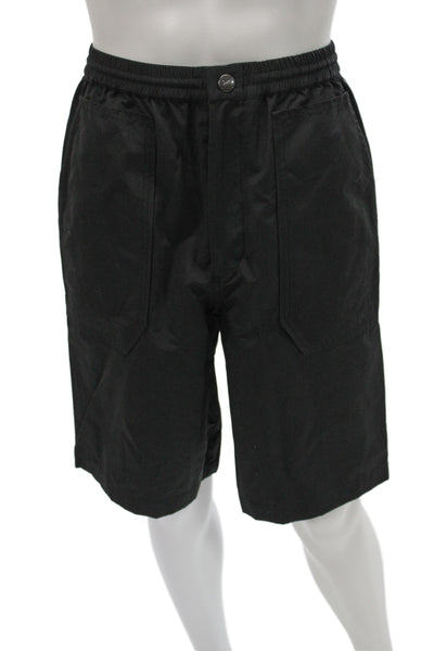 Theory Mens Bermuda Shorts Black 50% Cotton 50% Polyester Size XS