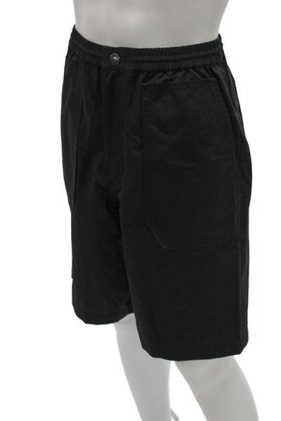 Theory Mens Bermuda Shorts Black 50% Cotton 50% Polyester Size XS