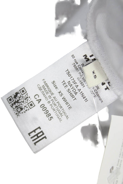 Isabel Marant Women Basic White Organic Cotton Short Sleeve T-Shirt Size XS