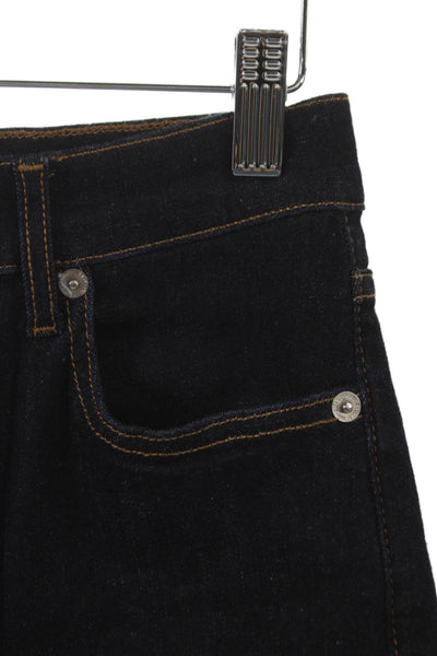MNG Women Cropped High Rise Blue Cotton Jeans Size 4