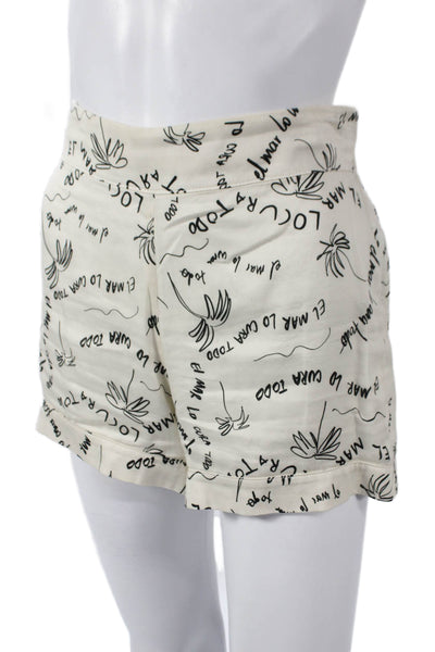 Sensi Studio Womens Cotton Graphic Shirt Long Sleeve Beach Size XS