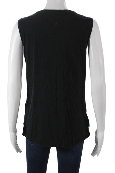 Lululemon Womens Crew Neck Sleeveless Active Tank Top Black Size 6