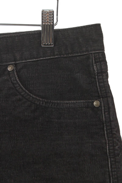 Carve Designs Womens Cut-Off Shorts Black Organic Cotton Button Size 6