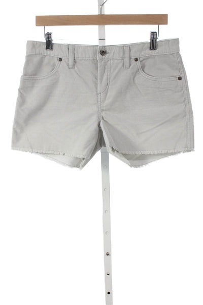 Carve Designs Womens Cut-Off Shorts Gray Organic Cotton Size 6