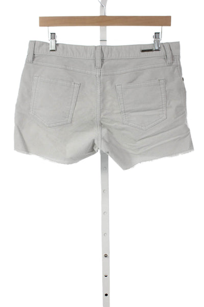 Carve Designs Womens Cut-Off Shorts Gray Organic Cotton Size 6