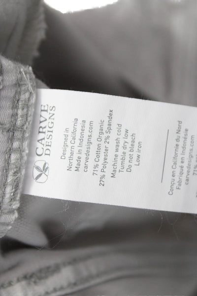 Carve Designs Womens Cut-Off Shorts Gray Organic Cotton Size 6