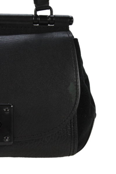 Coach Womens Leather Drifter Top Handle Shoulder Handbag Black