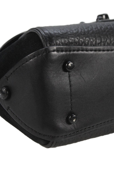 Coach Womens Leather Drifter Top Handle Shoulder Handbag Black