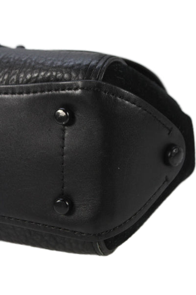 Coach Womens Leather Drifter Top Handle Shoulder Handbag Black
