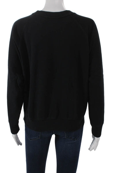 Richer Poorer Womens Black Pullover Sweatshirt Crew Neck Long Sleeve Size S