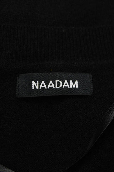 Naadam Womens Cashmere V-Neck Cardigan Black Long Sleeve Size XS